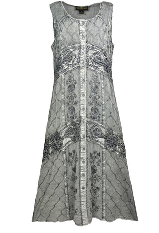 Chamlang Rayon Embroidered Sleeveless Sundress