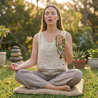 Salleri Multi Agate Mala Necklace