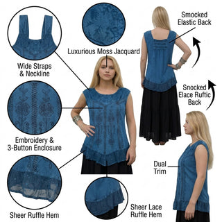 Taplejung Rayon Embroidered Blouse