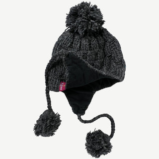 Pangkongma Lambswool Cable Knit Fleece-Lined Beanie