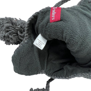Solid Cable Knit Crochet Wool Fleece Beanie Hat - Agan Traders, Charcoal