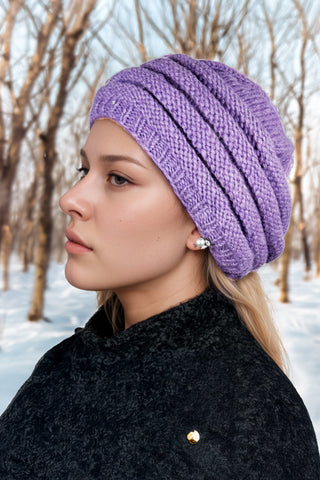 Sikles Cable Knit Lambswool Skull Cap