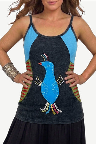 Hetauda Tie-Dye Rib Cotton Tank