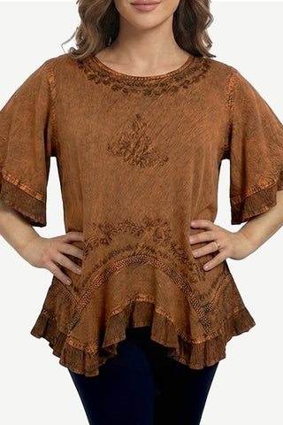 Chitwan Rayon Medieval Embroidered Blouse