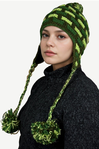 Phoksundo Thick Fleece-Lined Lambswool Beanie