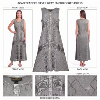 Chamlang Rayon Embroidered Sleeveless Sundress
