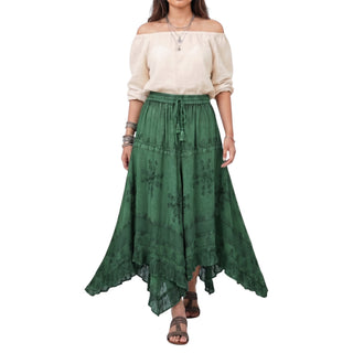 Nepalgunj Rayon Medieval Netted Lace Skirt