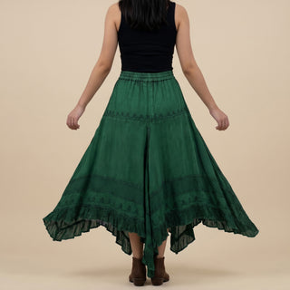 Nepalgunj Rayon Medieval Netted Lace Skirt