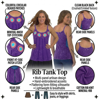 Damak Patchwork Rib Cotton Cami