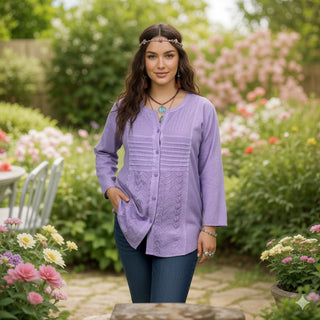 Sanepa Rayon Embroidered Blouse