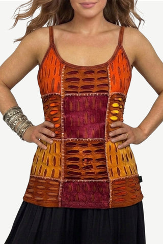 Phulchoki Cotton-Rayon Patchwork Cami