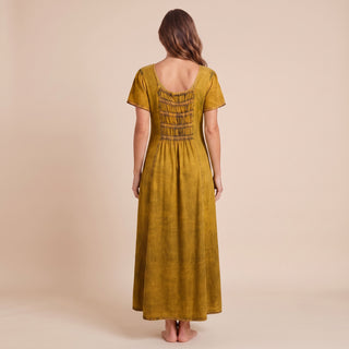 Palpa Rayon Gothic Embroidered Dress