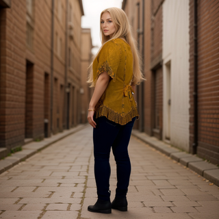 Tilicho Rayon Medieval Embroidered Blouse