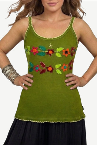 Okhaldhunga Cotton-Rayon Patchwork Cami