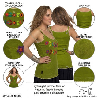 Okhaldhunga Cotton-Rayon Patchwork Cami
