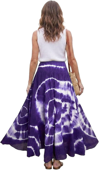 Annapurna Cotton Tie-Dye Lined Skirt