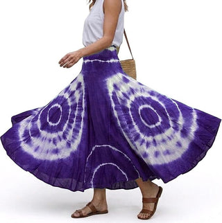 Annapurna Cotton Tie-Dye Lined Skirt