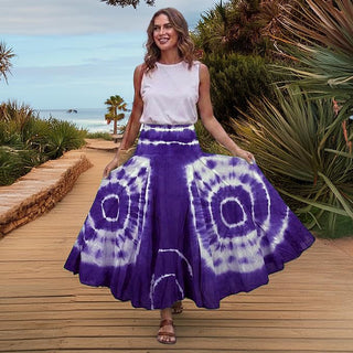 Annapurna Cotton Tie-Dye Lined Skirt
