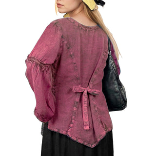 Kagbeni Rayon Gothic Embroidered Blouse