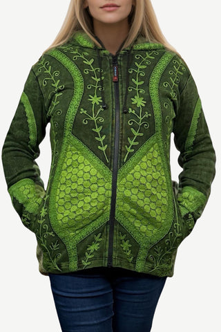 Pumori Rib Cotton Patchwork Razor-Cut Jacket