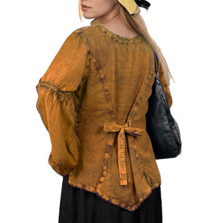 Kagbeni Rayon Gothic Embroidered Blouse