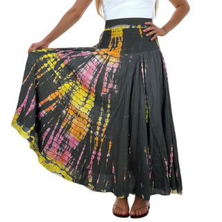 Annapurna Cotton Tie-Dye Lined Skirt