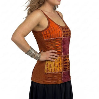 Phulchoki Cotton-Rayon Patchwork Cami