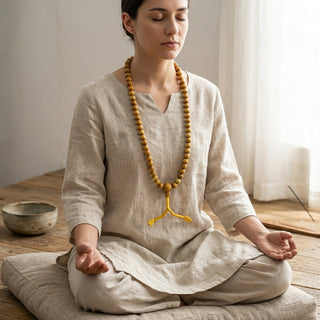 Namobuddha Tibetan Sandalwood Prayer Mala