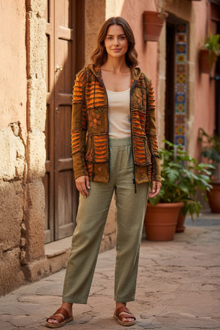 Bhaktapur Razor-Cut Rib Cotton Hoodie
