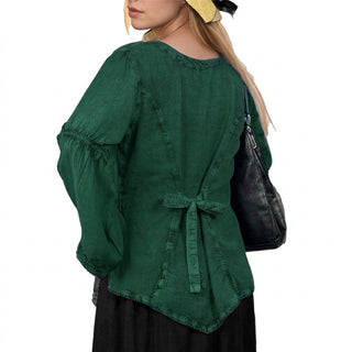 Kagbeni Rayon Gothic Embroidered Blouse