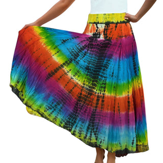 Annapurna Cotton Tie-Dye Lined Skirt