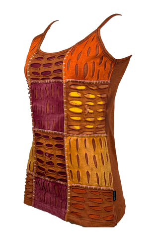 Phulchoki Cotton-Rayon Patchwork Cami