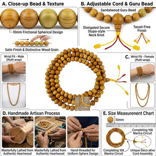 Namobuddha Tibetan Sandalwood Prayer Mala