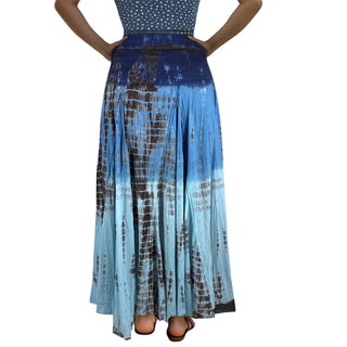 Annapurna Cotton Tie-Dye High-Waist Maxi Skirt