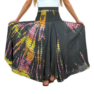 Annapurna Cotton Tie-Dye Lined Skirt