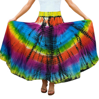 Annapurna Cotton Tie-Dye Lined Skirt