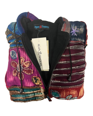361 RJ Bohemian Fleece Knit Rib Cotton Razor Cut Funky Hoodie Sweatshirt Jacket - Agan Traders, Multicolored