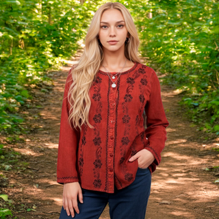 Gulmi Rayon Medieval Embroidered Blouse
