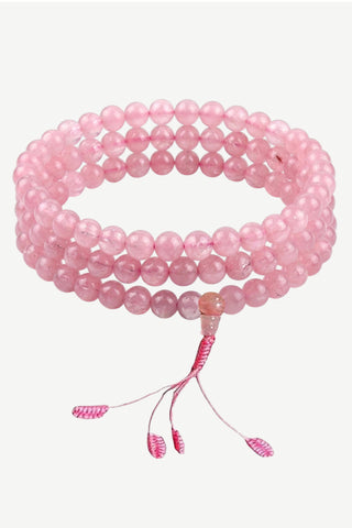 Kapilvastu Rose Quartz Mala Necklace