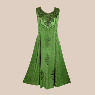 Panauti Rayon Embroidered Dress