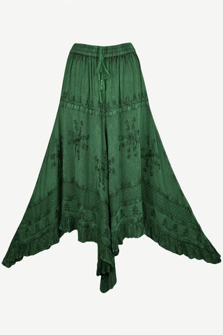 Nepalgunj Rayon Medieval Netted Lace Skirt