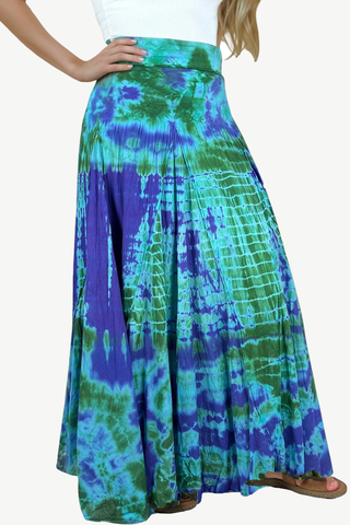 Annapurna Cotton Tie-Dye Lined Skirt