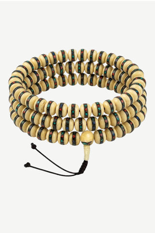 Gosainkunda Yak Bone 108-Bead Mala