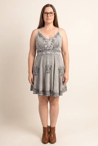 Basantapur Rayon Empire Flare Tunic Dress