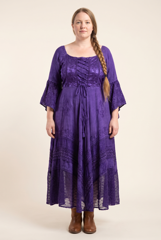 Kunde Rayon Medieval Handkerchief Corset Gown