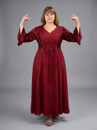 Chamje Rayon Velvet Corset Renaissance Gown