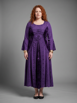Harisiddhi Rayon Scoop-Neck Corset Gown