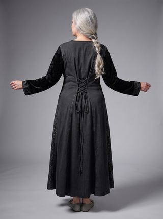 Belbari Medieval Rayon Velvet Wedding Gown