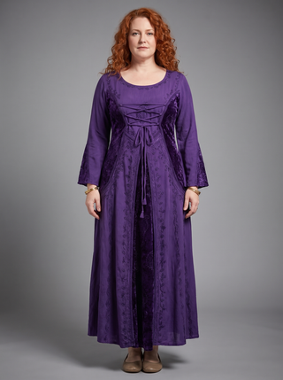 Harisiddhi Rayon Scoop-Neck Corset Gown