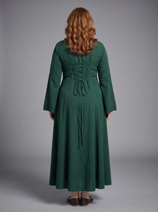 Makwanpur Rayon Bell-Sleeve Maxi Dress